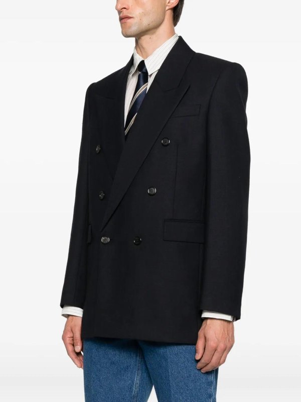 The Best Shops SAINT LAURENT: casual jackets - Db Jacket Marine