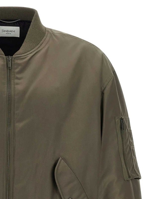 The Best Shops SAINT LAURENT: bombers - Bomber Taupe Khaki