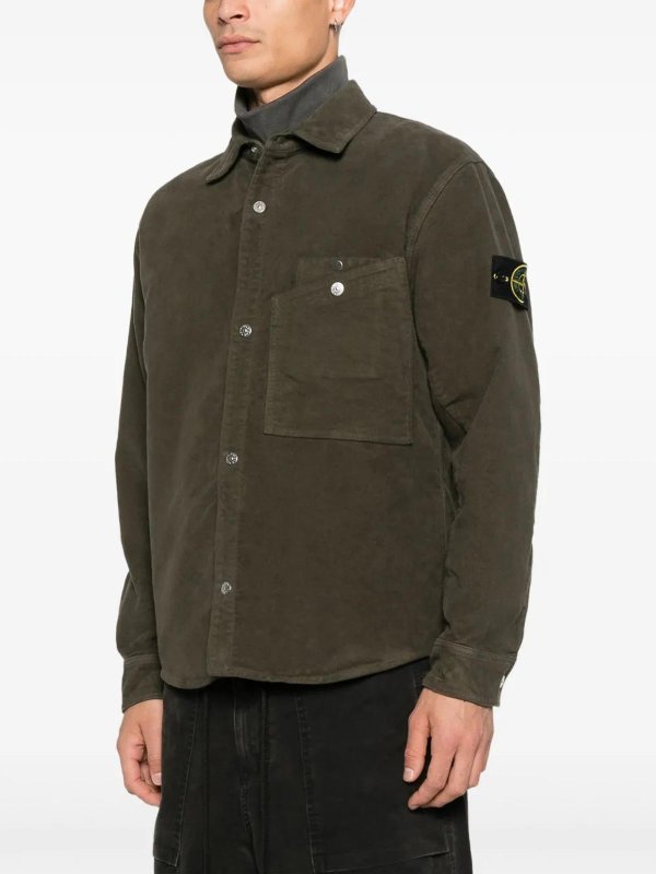 STONE ISLAND: camicie online - Sovracamicia Verde