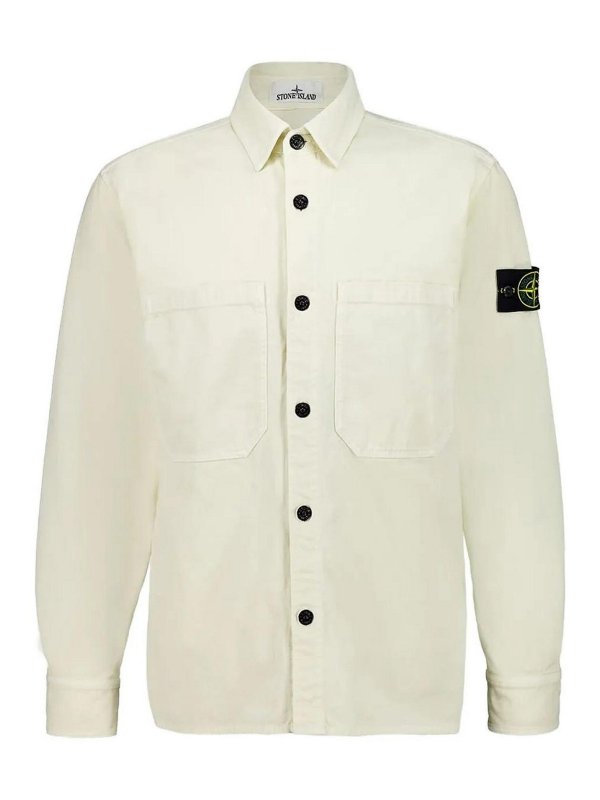 STONE ISLAND: Hemden - Hemd - Weiß
