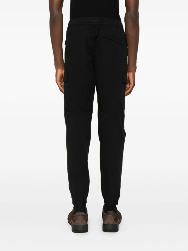 Pantalone Regular Tapered Black shop online: STONE ISLAND