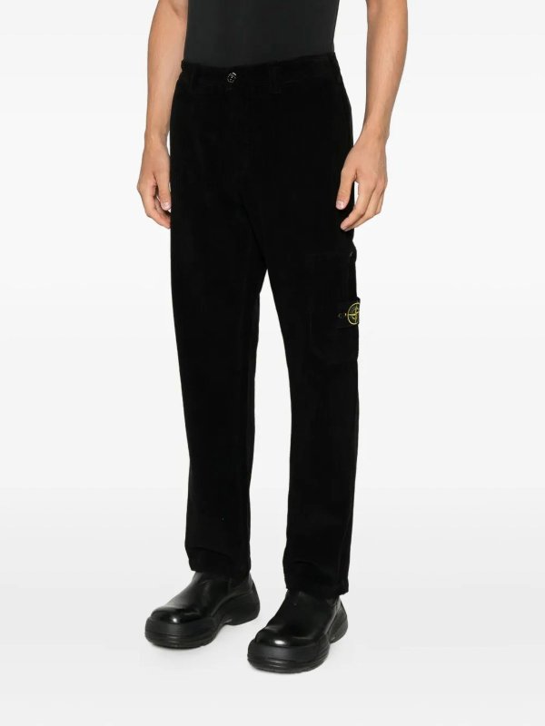 The Best Shops STONE ISLAND: casual trousers - Pantalone Regular Black