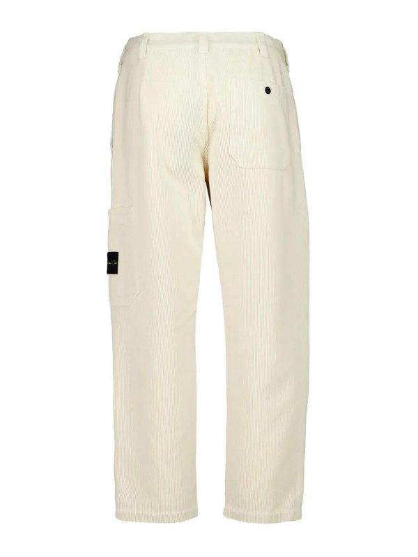 STONE ISLAND: Casual Hosen online - Casual Hose - Weiß