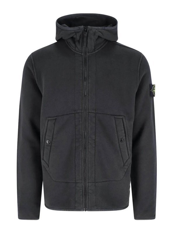 STONE ISLAND: スウェット＆セーター - スウェットシャツ/セーター - 黒