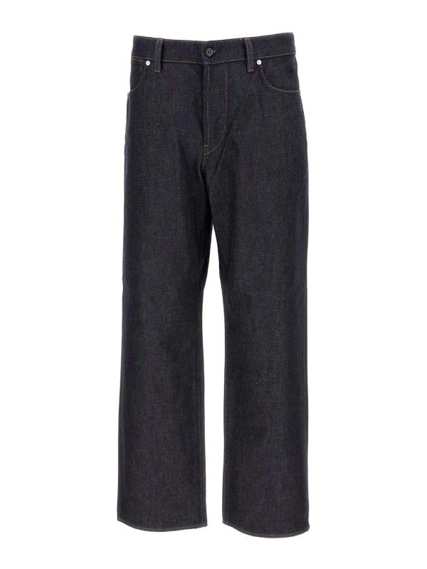 STONE ISLAND: Straight Leg Jeans - Straight Leg Jeans - Blau