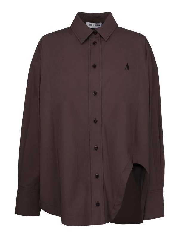 The Attico: Hemden - Hemd - Braun