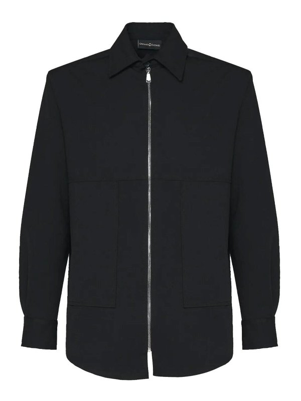 GIULIANO GALIANO: シャツ - シャツ - 黒