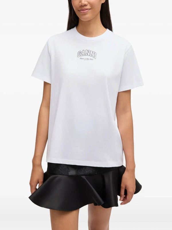 The Best Shops GANNI: t-shirts - Essentials Tee Bright White