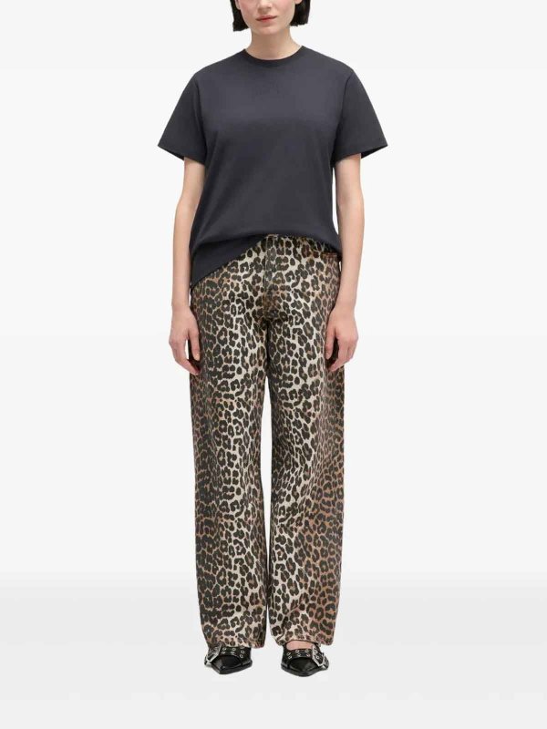 GANNI: Camisetas online - Camiseta - Azul