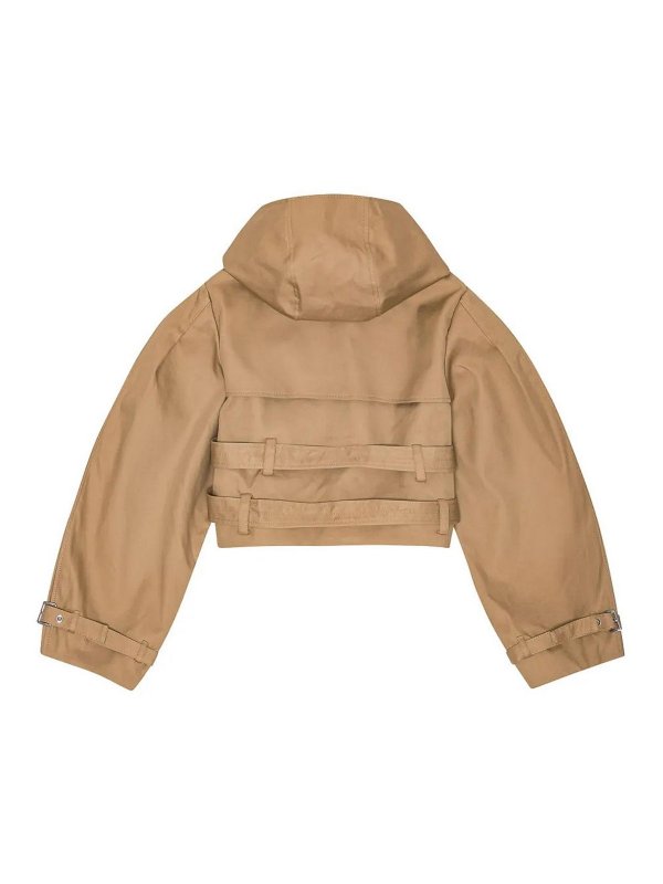 GANNI: giacche casual online - Giacca corta in cotone