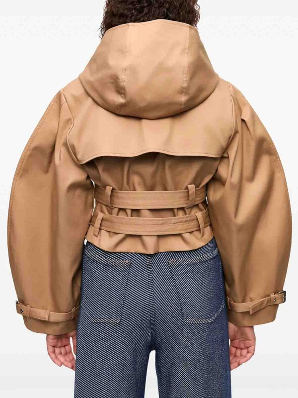 Giacca corta in cotone shop online: GANNI