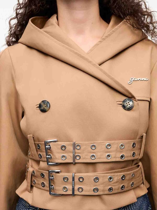 GANNI buy online Giacca corta in cotone