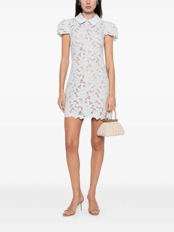 Self Portrait: Kurze Kleider online - Kurzes Kleid - Blau