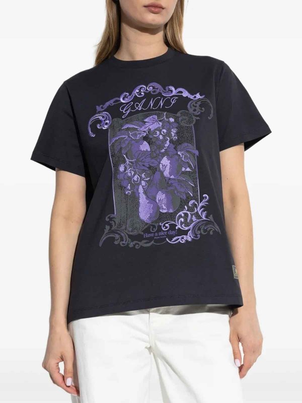 The Best Shops GANNI: T-shirts - T-Shirt - Bunt