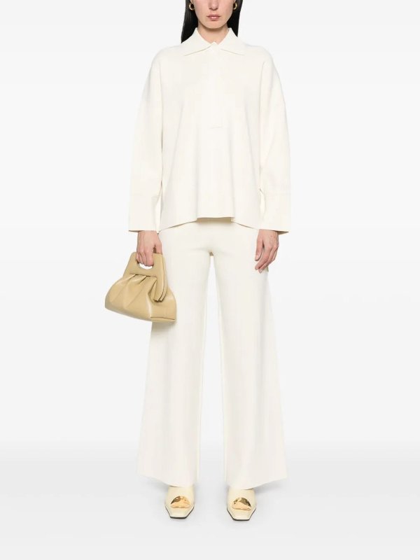 Max Mara: casual trousers online - Assiro Silk Knitted Trouser