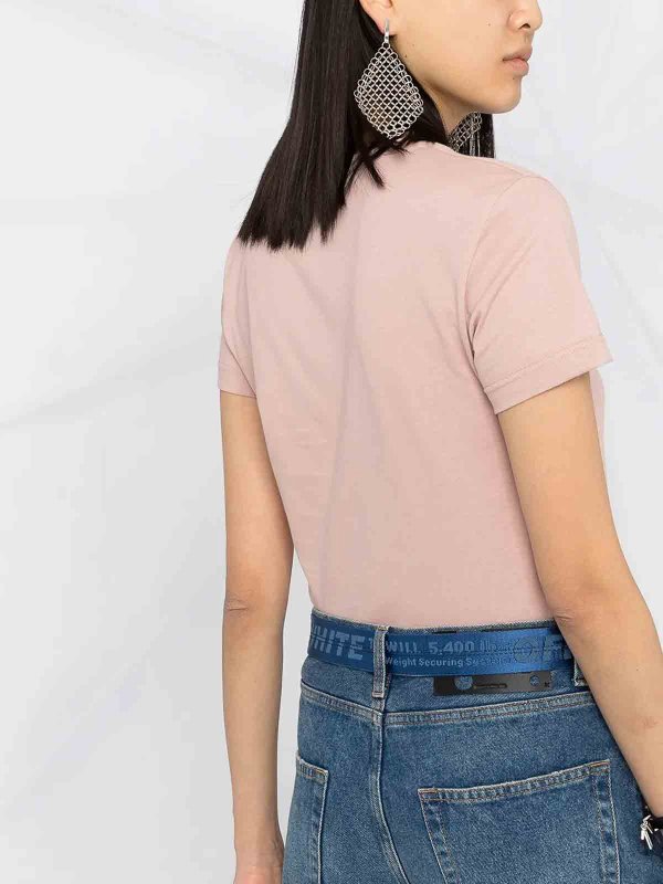 MONCLER: Tシャツ online - Tシャツ - ピンク