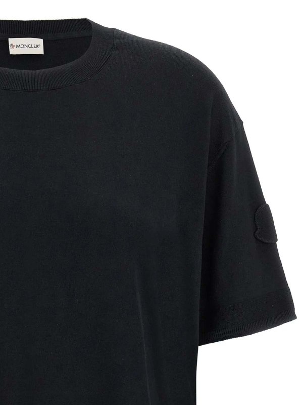 The Best Shops MONCLER: Sweatshirts & Sweaters - Crew Neck Black