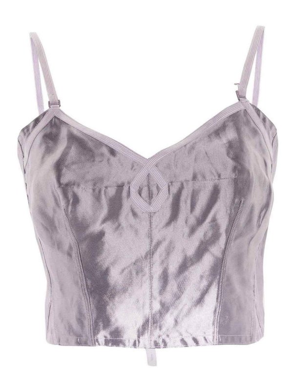 Maison Margiela: Tops & Tank tops - Top Dark Lilac