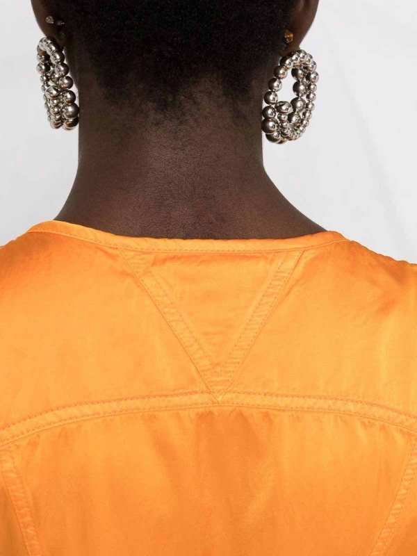 膝丈ドレス - オレンジ shop online: BOTTEGA VENETA