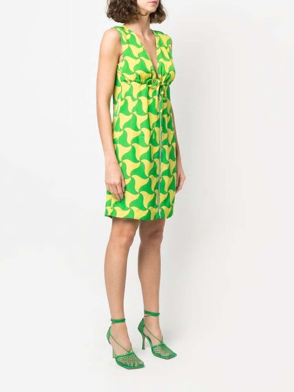 The Best Shops BOTTEGA VENETA: ニーレングスドレス - 膝丈ドレス - 緑