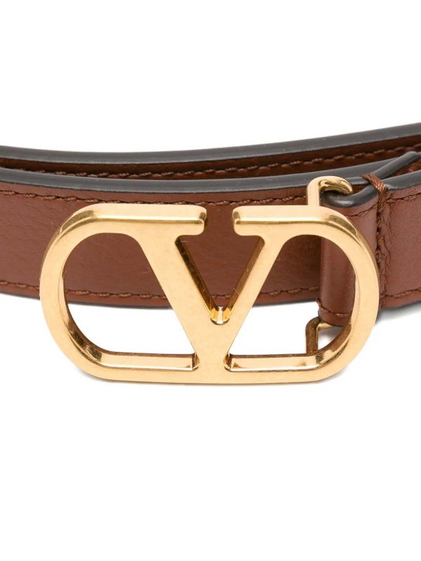 VALENTINO GARAVANI: belts online - Buckle Belt Deep Caramel