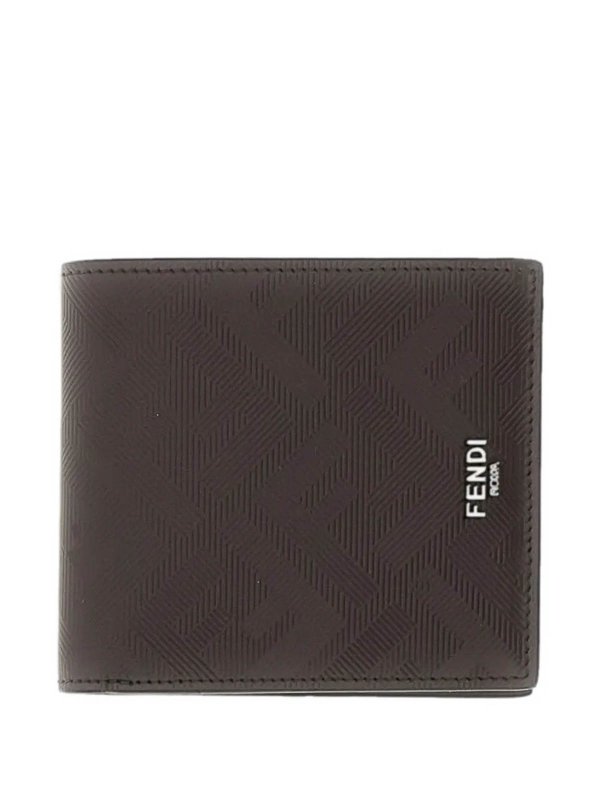 FENDI: wallets & purses online - Bi-Fold Wallet Vitking Stff Marrone