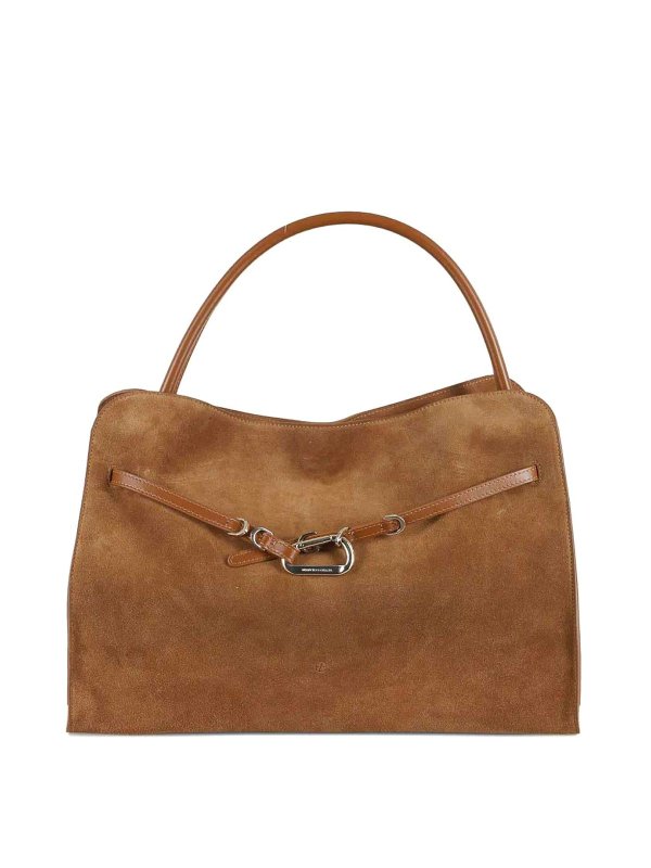 FRANCESCO BIASIA: トートバッグ - トートバッグ - ブラウン