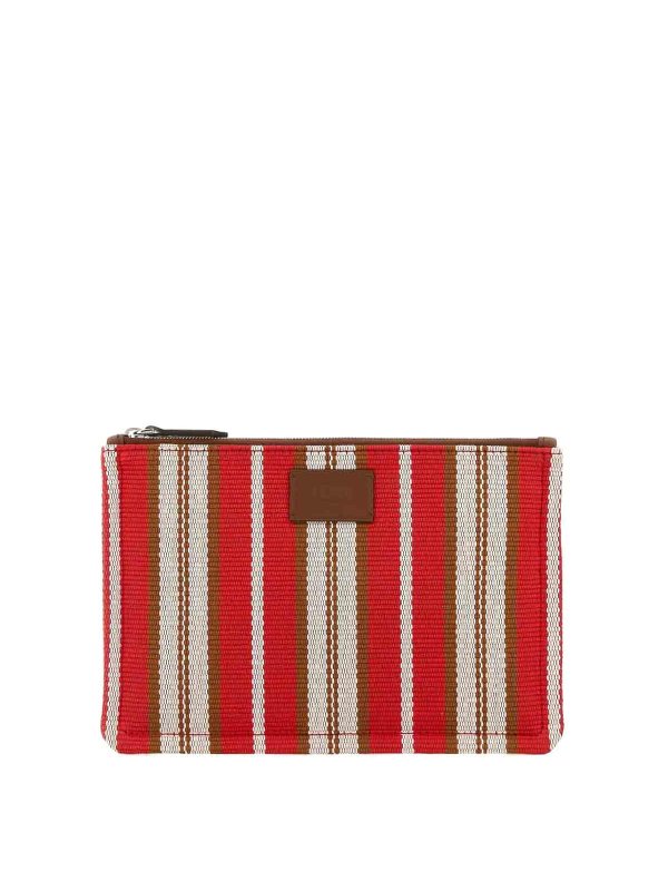 FENDI: clutches - Flat Pouch S Canvas Str