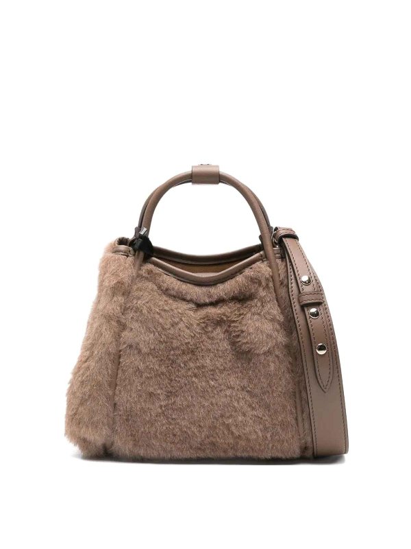 Max Mara: Handtaschen - Shopper - Bronze