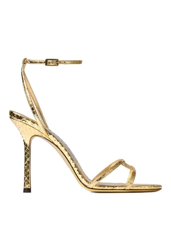 JIMMY CHOO: サンダル - サンダル - 金