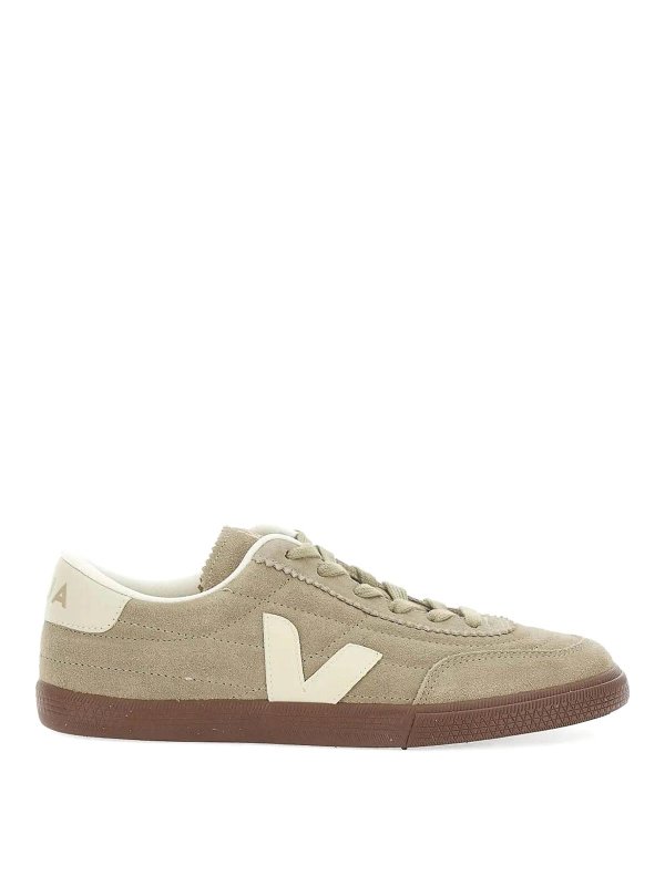VEJA: trainers - Panenka Suede Taupe_Pierre_Bark