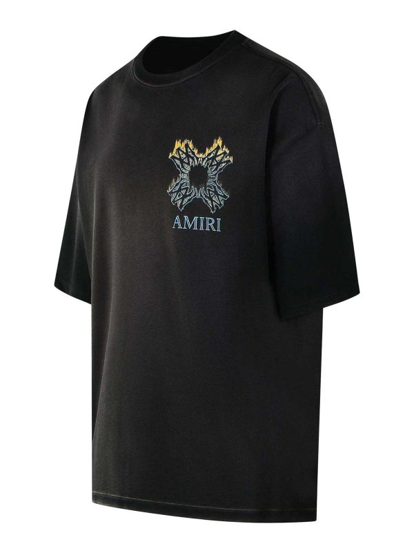 The Best Shops AMIRI: t-shirts - Quad Ma Black Cotton T-Shirt