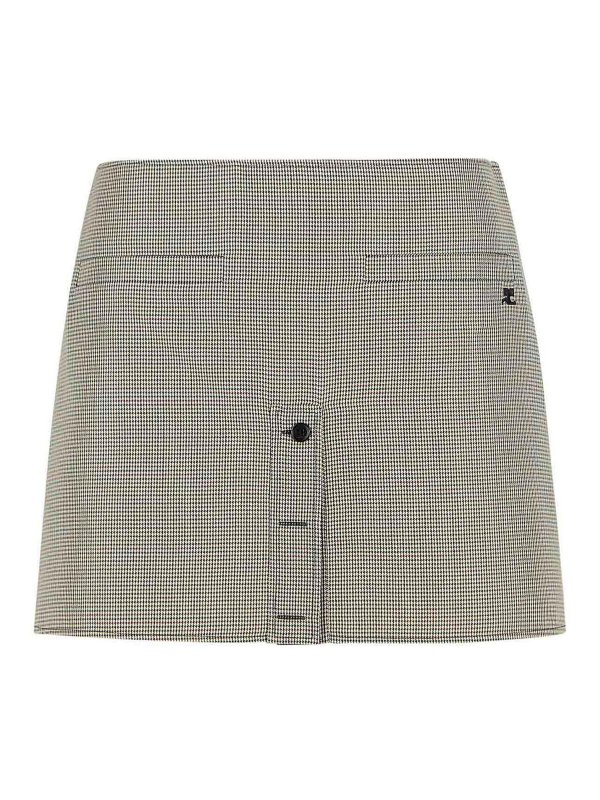 Courreges: ミニスカート - ミニスカート - ベージュ