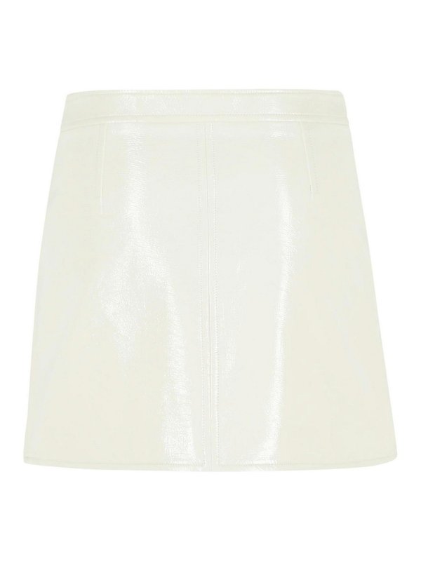 Courreges: mini skirts online - Reedition White Polyester Blend Miniskirt