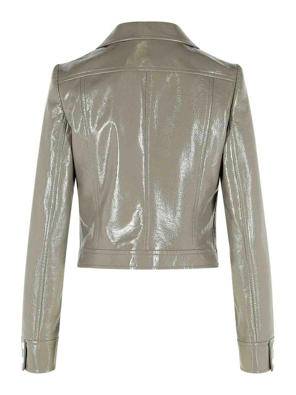 Courreges: casual jackets online - Reedition Grey Cotton Blend Jacket