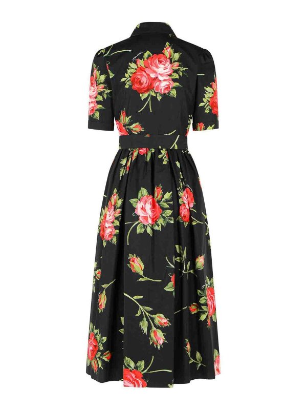 DOLCE & GABBANA: short dresses online - Black Cotton Dress