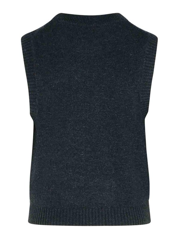 GANNI: Chalecos online - Chaleco - Negro