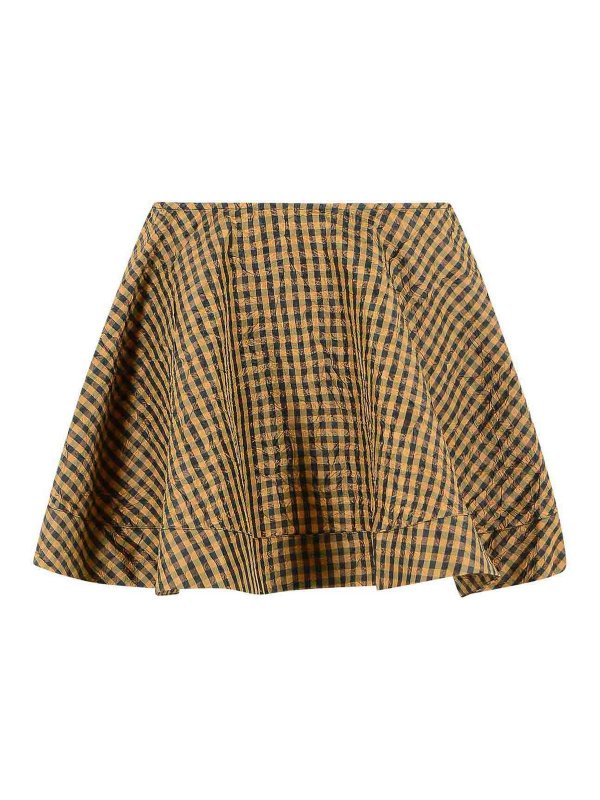 GANNI: ニーレングススカート＆ミディ丈 - 膝丈/ミディスカート - ブラウン