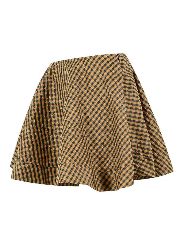 The Best Shops GANNI: ニーレングススカート＆ミディ丈 - 膝丈/ミディスカート - ブラウン