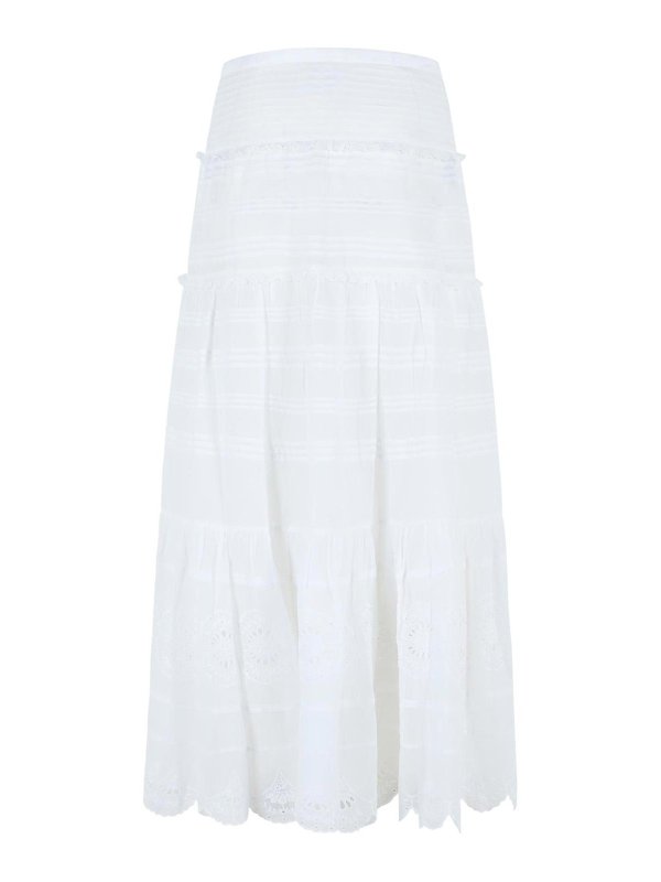 ISABEL MARANT: Knee length skirts & Midi online - Paoline White Cotton Skirt