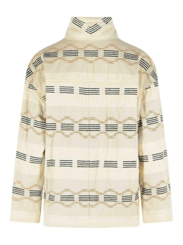 ISABEL MARANT: casual jackets online - Quayla Beige Cotton Blend Jacket