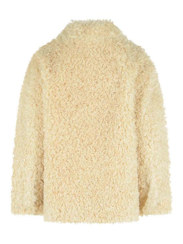 ISABEL MARANT: Fur & Shearling Coats online - Tarvey Beige Faux Fur Jacket
