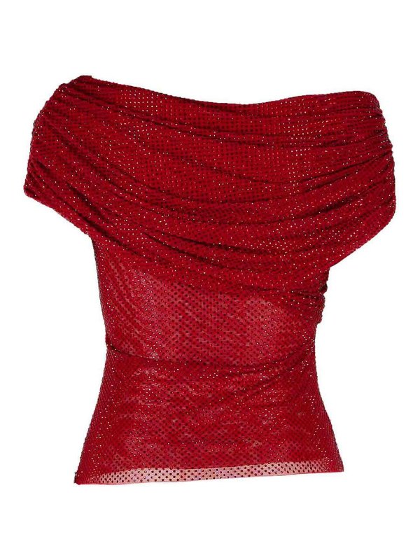 Self Portrait: Tops y camisetas sin mangas online - Top - Rojo Oscuro