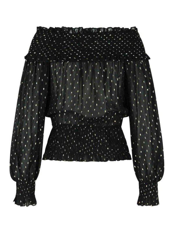 Self Portrait: Strickpullover mit Rundhalsausschnitt online - Rundhalspullover - Schwarz