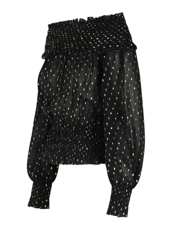 The Best Shops Self Portrait: Strickpullover mit Rundhalsausschnitt - Rundhalspullover - Schwarz