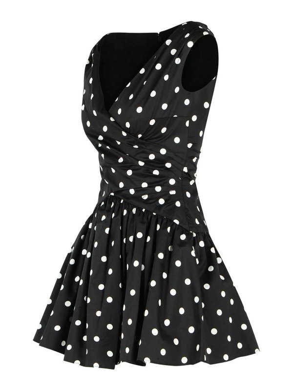 The Best Shops Self Portrait: knee length dresses - Black Cotton Dress