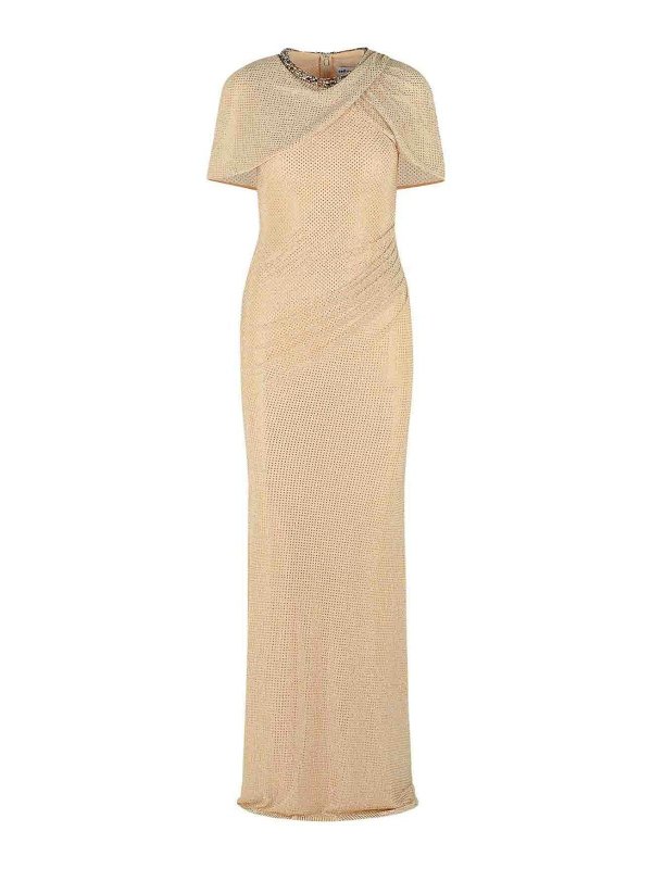 Self Portrait: ニーレングスドレス - 膝丈ドレス - クリーム