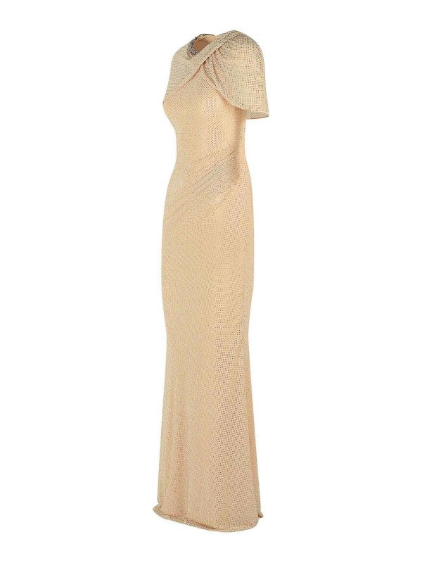 The Best Shops Self Portrait: ニーレングスドレス - 膝丈ドレス - クリーム