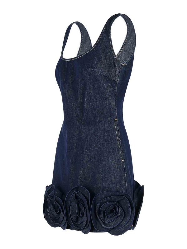 The Best Shops Self Portrait: knee length dresses - Blue Denim Dress