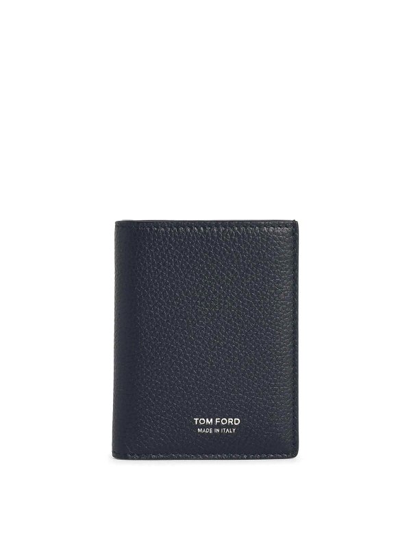 TOM FORD: wallets & purses - Black Leather Cardholder